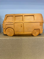 VW Bisop Bus  Planter: Terracotta